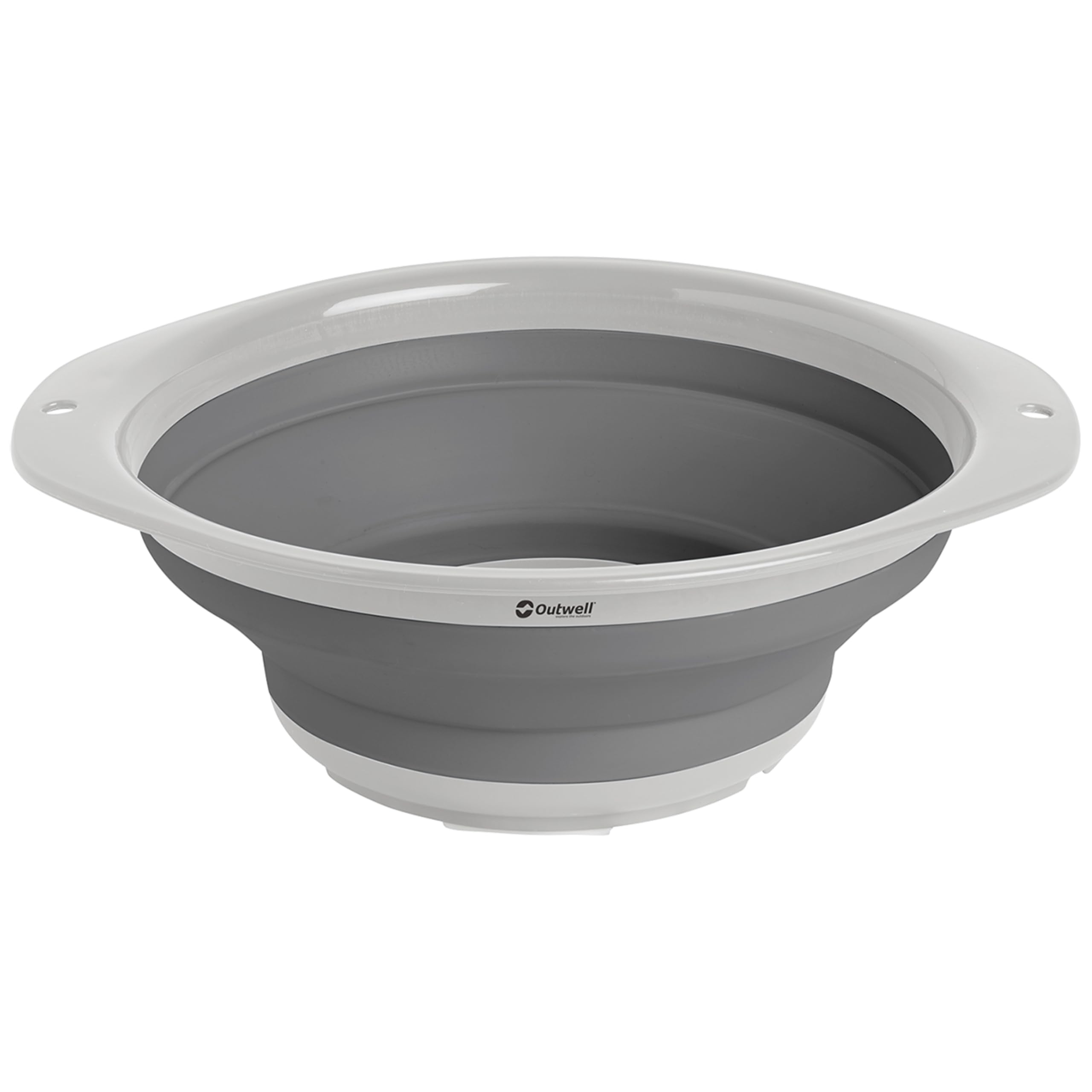 Outwell Collaps Bowl – Collapsible Camping Bowl – BPA Free for Outdoor Camping, Caravan, Picnic & Travel – Break Resistant, Dishwasher Safe, Compact Pack Size (Grey Mist, Medium (1.5L))