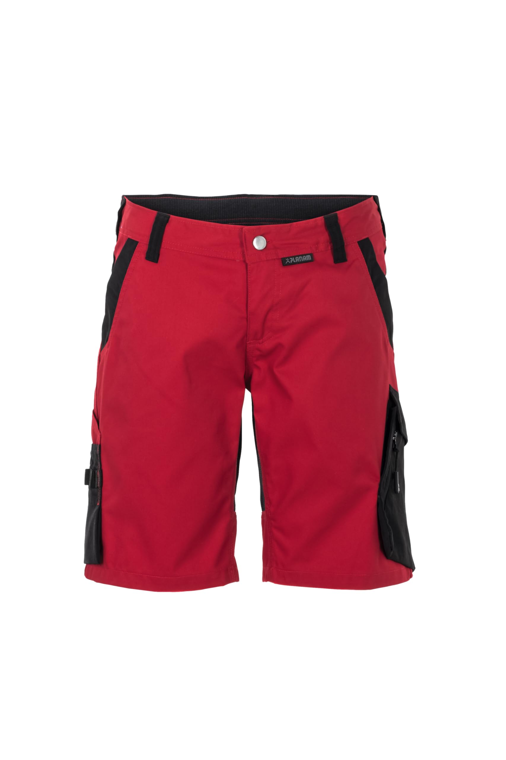 Planam 6467052 Norit Damen Shorts, Rot/Schwarz, Größe L