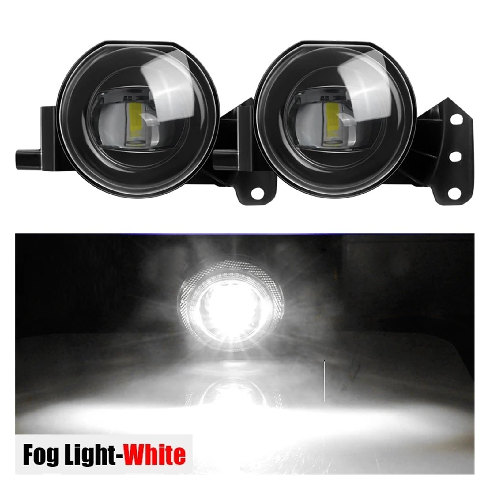SANCAK E46 E60 E63 E90 525i 530i 545i 550i 323i 325i Canbus Coche LED Antiniebla Diurno 2 X Ojo Ángel Luz DRL Antiniebla Delantero(Blanco)
