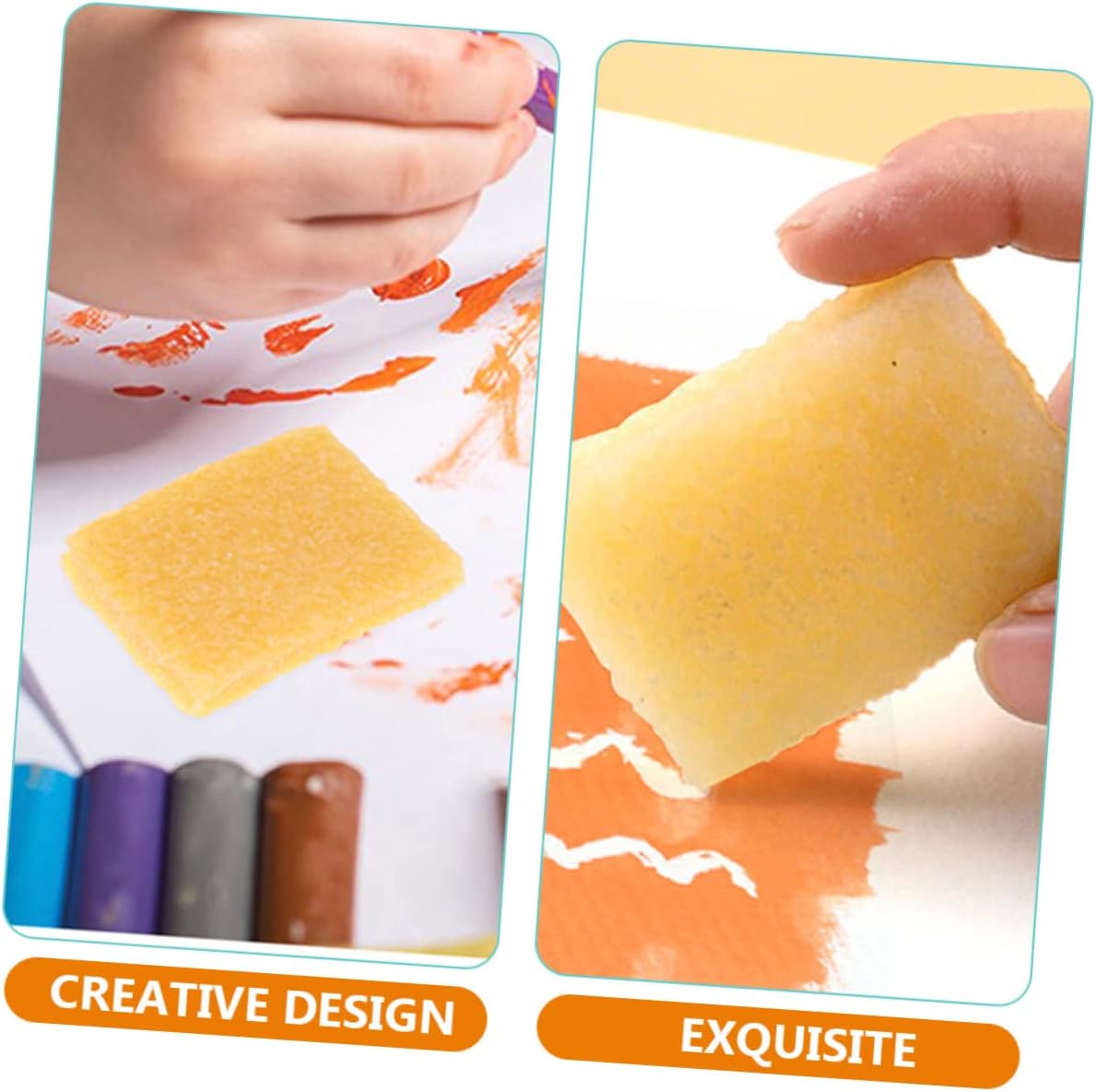 DOITOOL 8pcs Art Erasers for Cleaning Rub Eraser Glue Crepe Masking Fluid Watercolor Paint Tool Art Cleaning Putty
