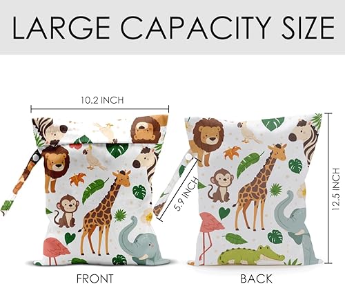 Miniatura 2 de Bolsa húmeda para traje de baño, viajes, piscina, pañales de tela para bebé, ropa sucia para yoga, gimnasio, playa, regalos de verano para mujeres,