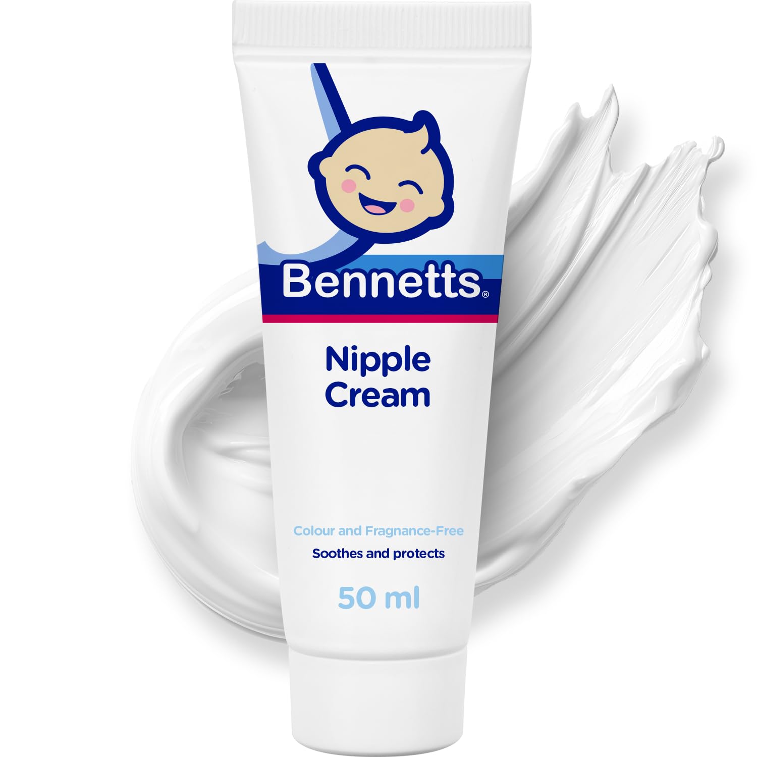 Bennetts Nipple Cream 50ml – Soothing Balm for Sore & Cracked Nipples – Breastfeeding Friendly, No Wash-Off Needed