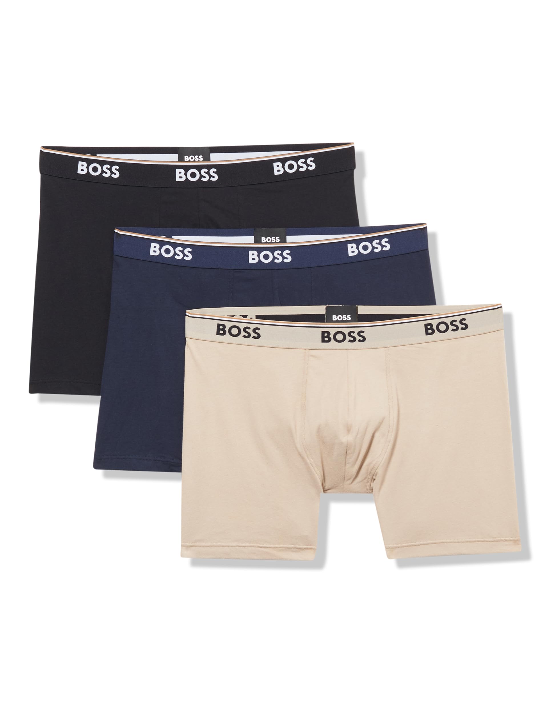 BOSS HUGO BOSS Men's 3-Pack Cotton Stretch Boxer Brief