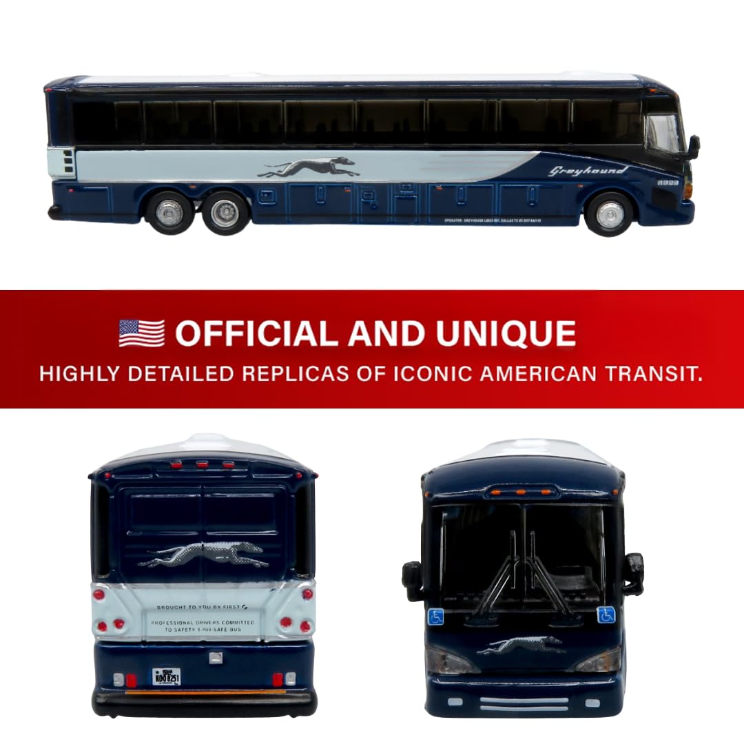 Amazon.com: Iconic Replicas MCI D4505 – Greyhound 1:160 Diecast Model :  Toys & Games