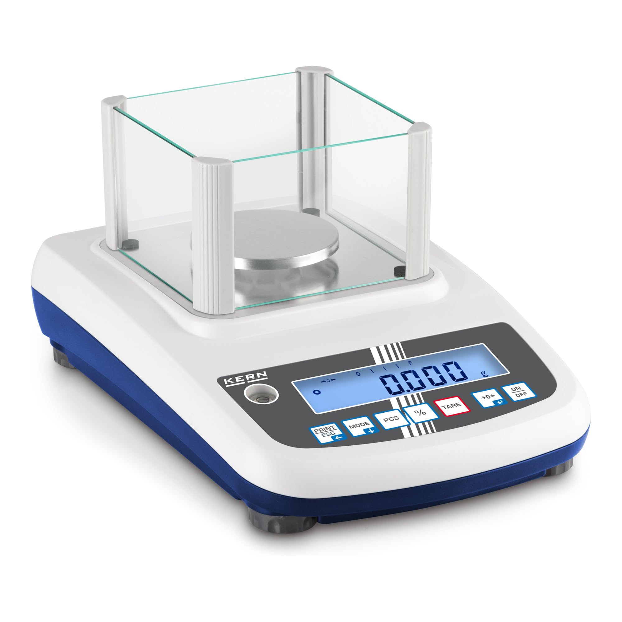 KERN & SOHN Kompakt-Laborwaage KERN PFB 300-3 (Abmessungen 210 x 315 x 90 mm, Gewicht 1,2 kg, Wägekapazität 300 g) PFB 300-3