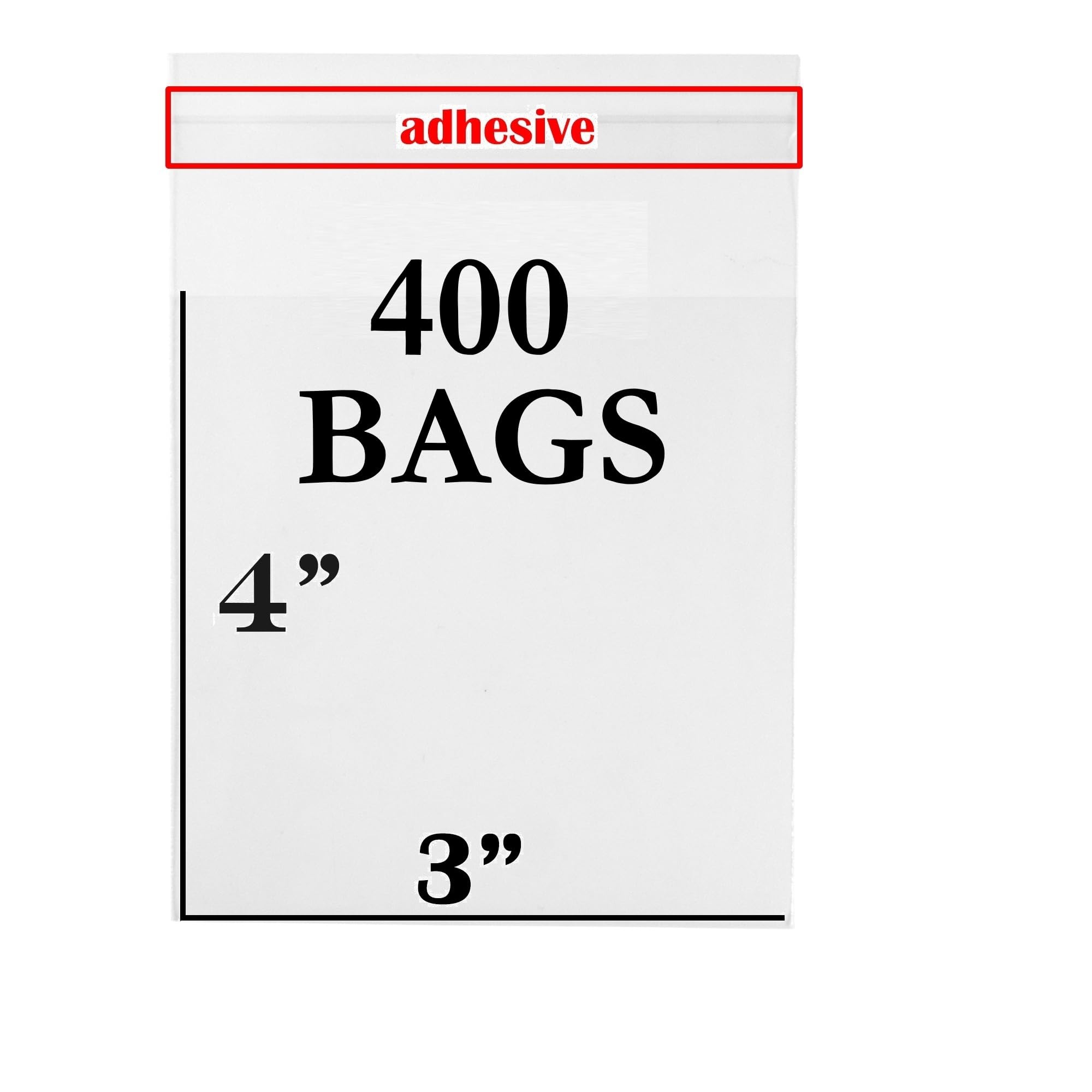 888 Display® – 200 bolsas de árbol ultra transparente, panadería, vela, jabón, galletas con sello adhesivo