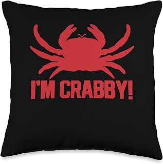 Crab Crabs Crabbing Season for Crab Lovers Throw Pillow