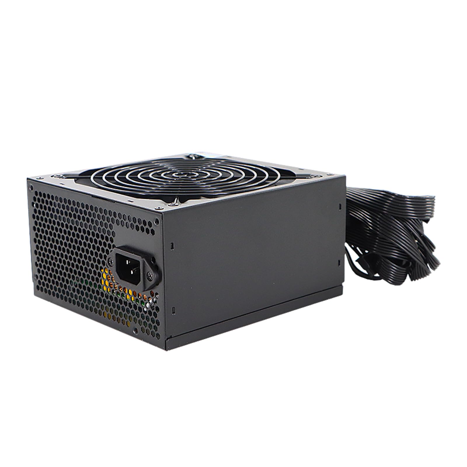 Wysokowydajny zasilacz 550 W z 12 cm cichym aktywnym wentylatorem do gier PC do gier. Zasilanie ATX 12 V.