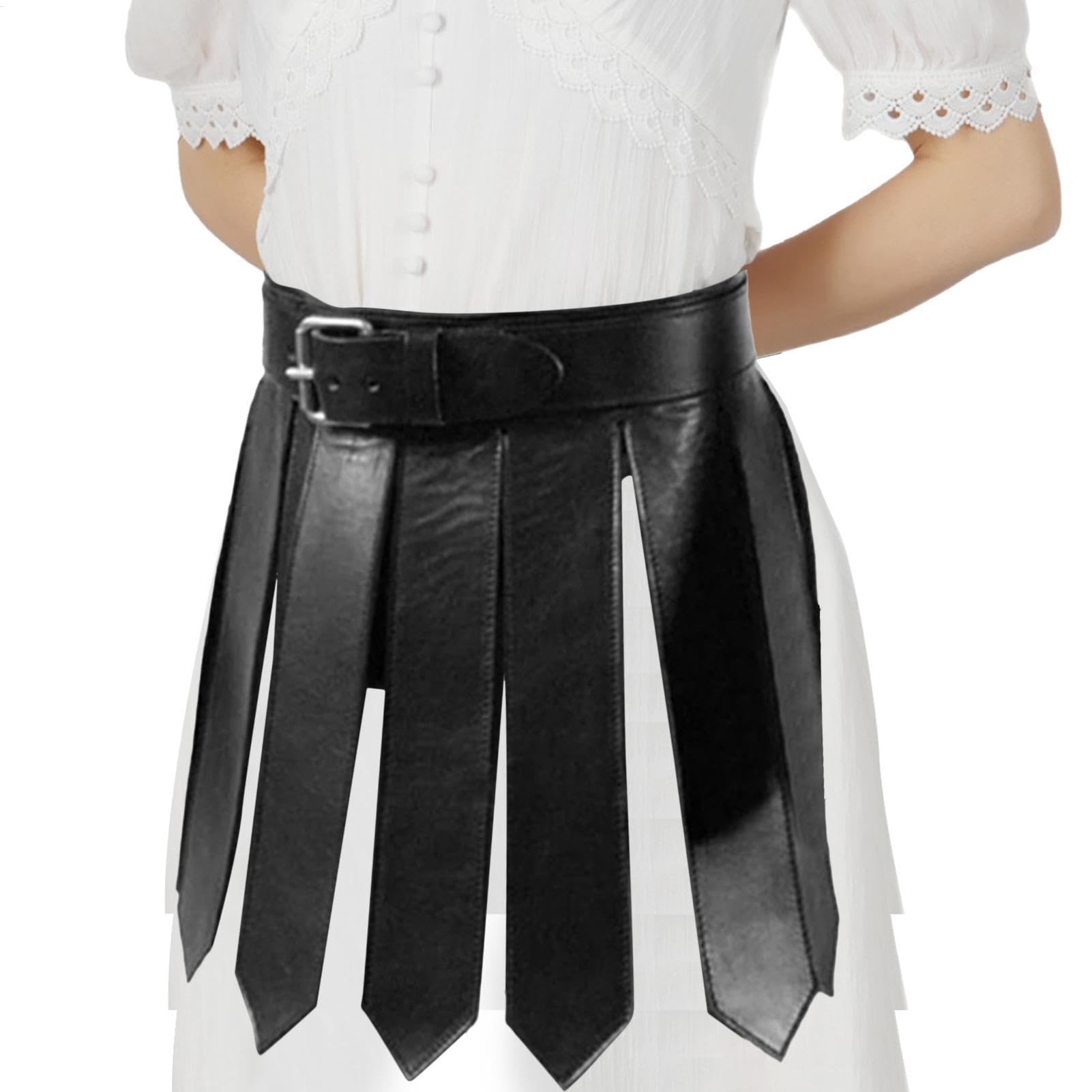 Ceinture médiévale rétro avec jupe à franges légère de scène - 8
