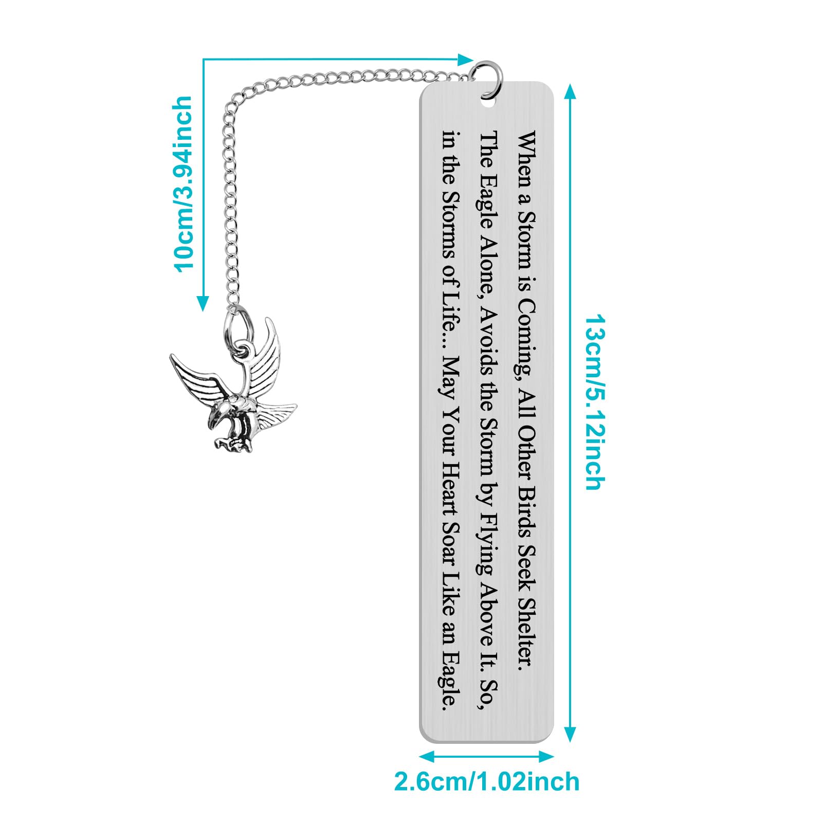 Eagle Gift for Scouts Inspirational Bookmark for Women Men Encouragement Gifts for Scouts Leader Best Friend Eagle Lover Scout Ceremony Gift Scoutmaster Court of Honor Graduation Gift for Daughter Son - Image 4