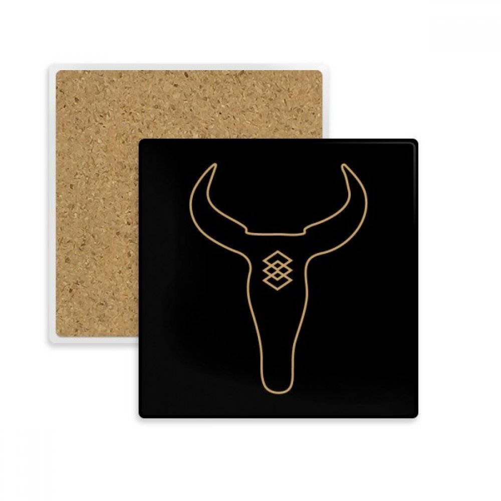Repose-tasse absorbant motif taureau, une idée cadeau originale et utile