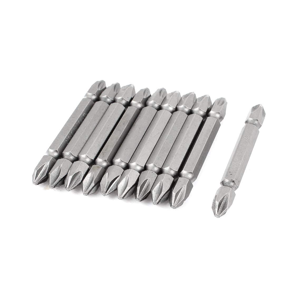 Foret hexagonal 1/4 po PH2, embouts de tournevis Phillips 75 mm long