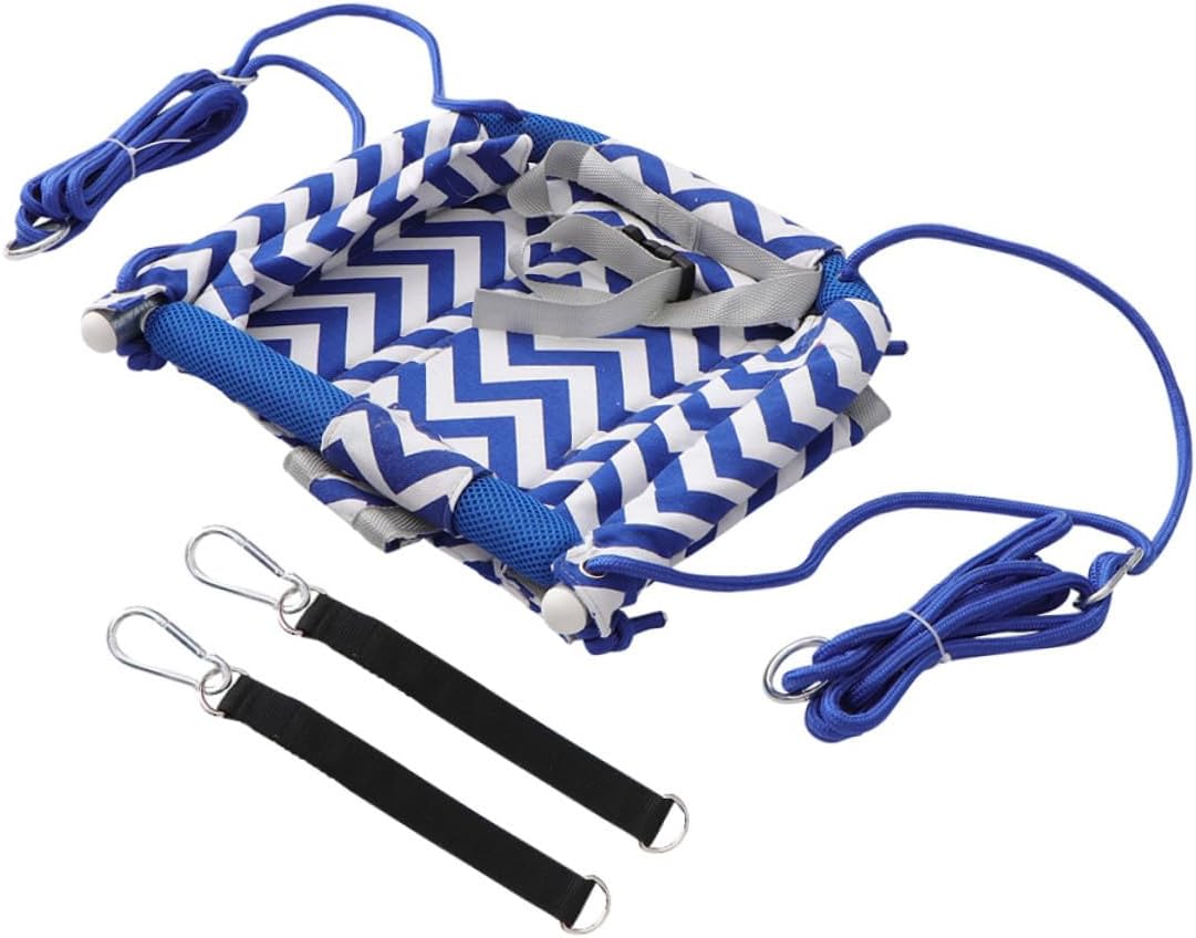 Canvas Hanging Swing Chair for Outdoor Backyard Use Sturdy Metal Frame Comfortable Polished Seat for Indoor and Garden Play Versatile Swing Home Decor