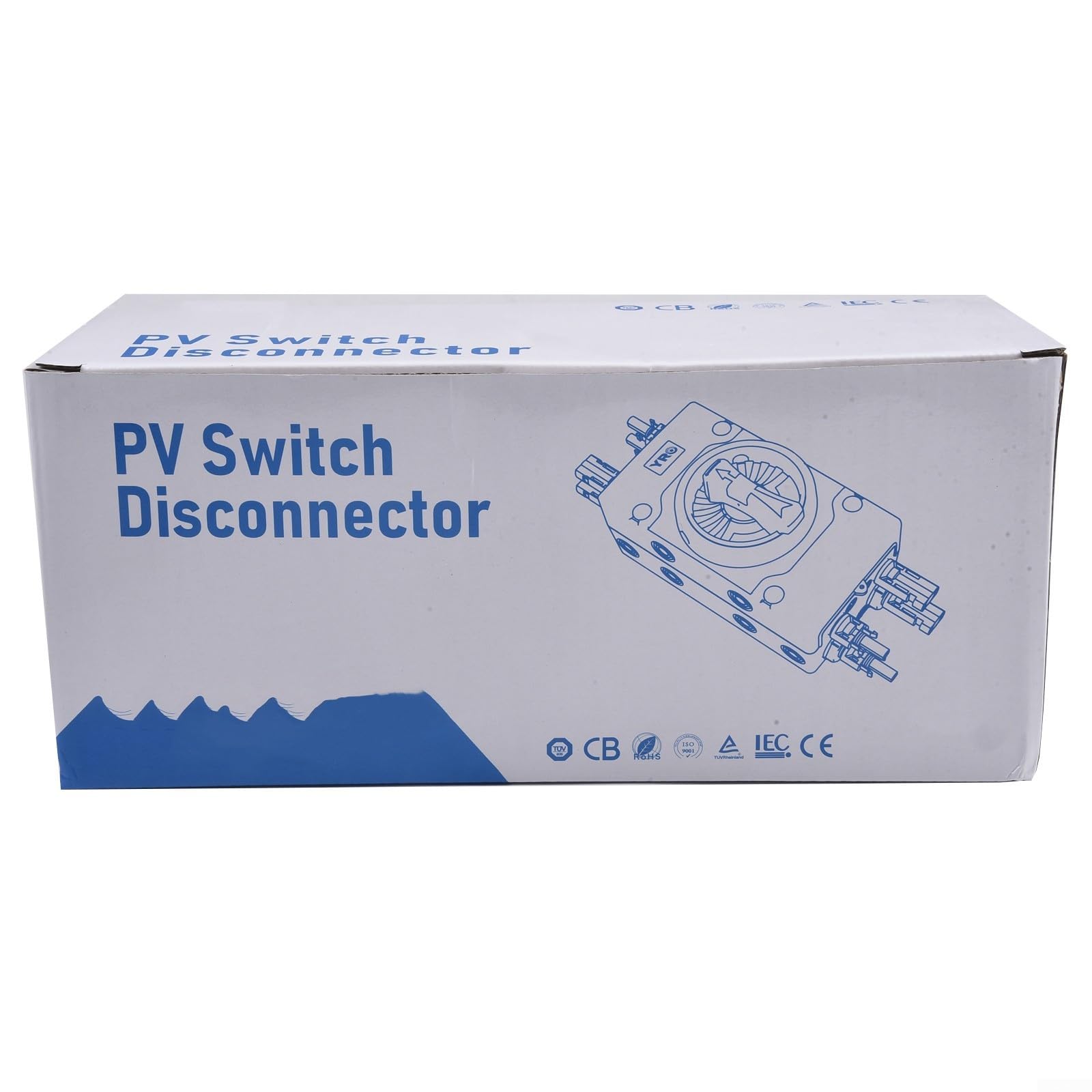 3 interruptores de desconexión de 2 A 1000 V CC PV CC de 4 polos, clasificación IP66 para interrupción manual de circuito en sistemas solares y de almacenamiento de baterías