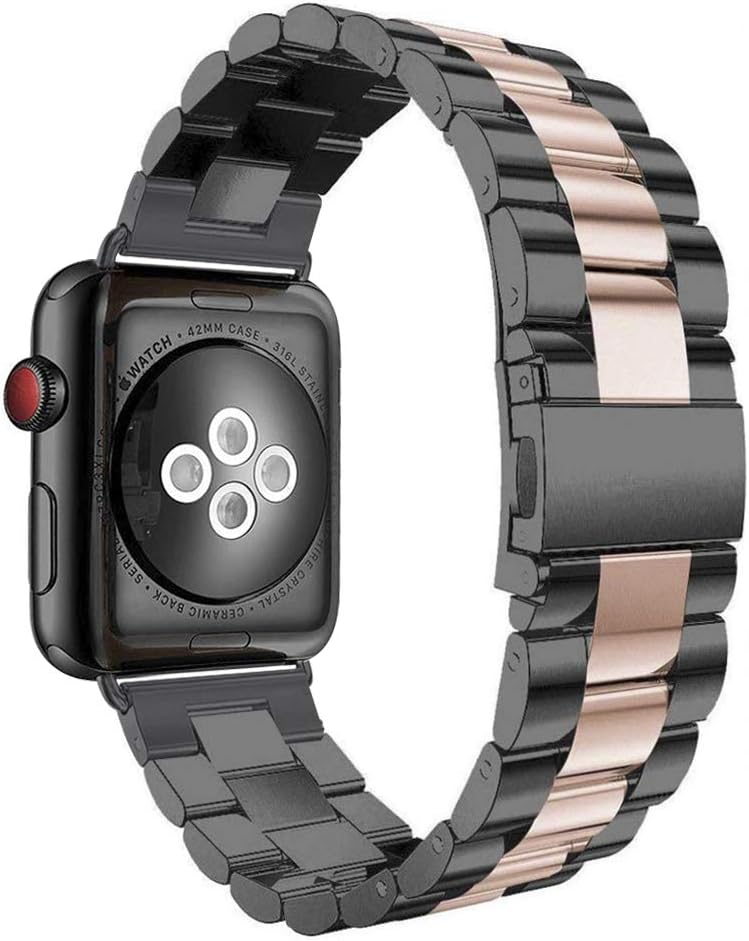 apple watch series 3 42mm black stainless steel