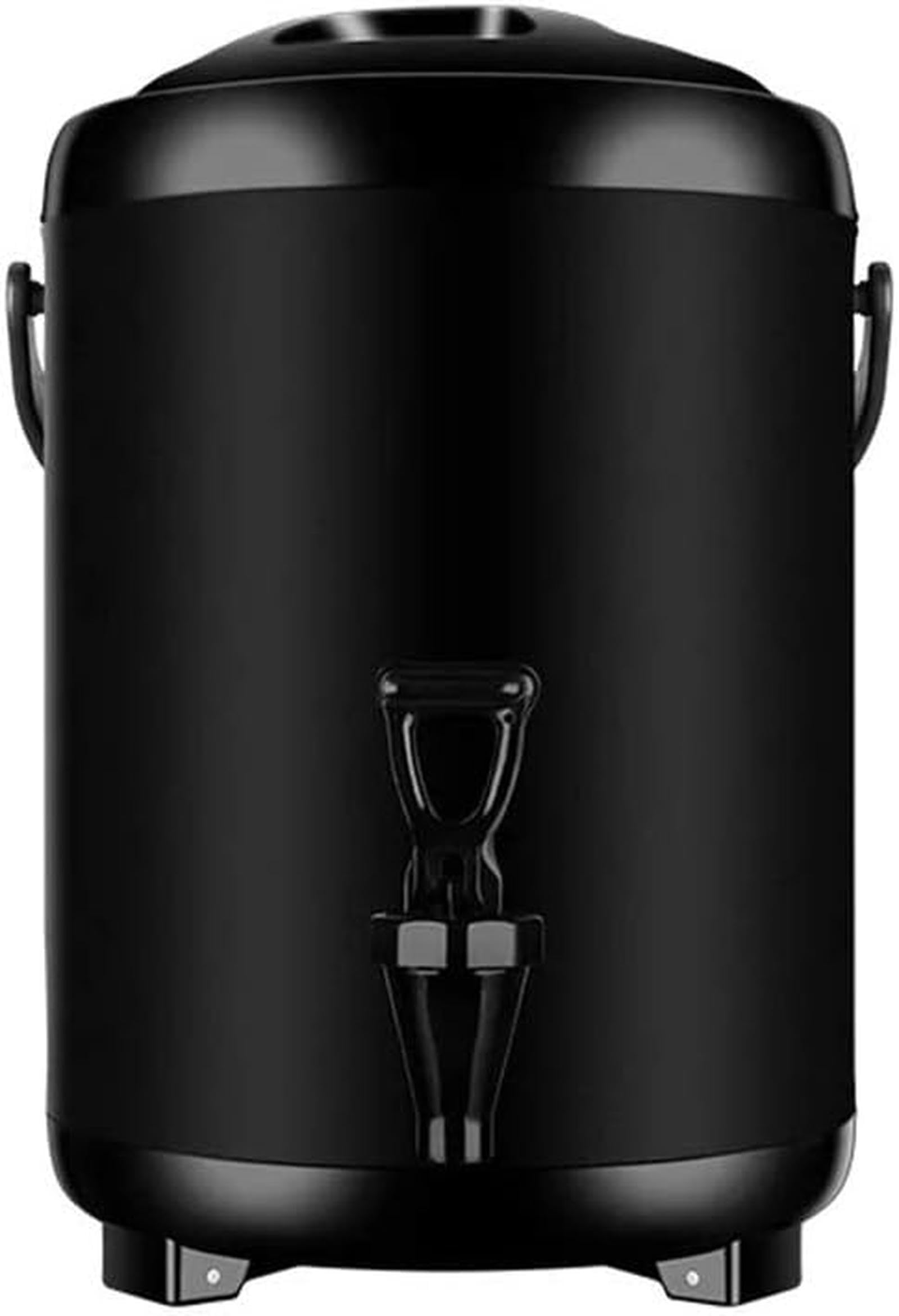 Distributore di bevande in vetro, Distributore di bevande con bollitore elettrico multicolore con temperatura regolabile 8L/10L/12L(Schwarz,8L)