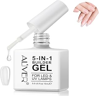 Builder Gel, Builder Base, 5 In 1 Nail Builder Gel in a Bottle for Nails Strengthener, Hard Gel Builder Extension For Nails 15ml (clear)