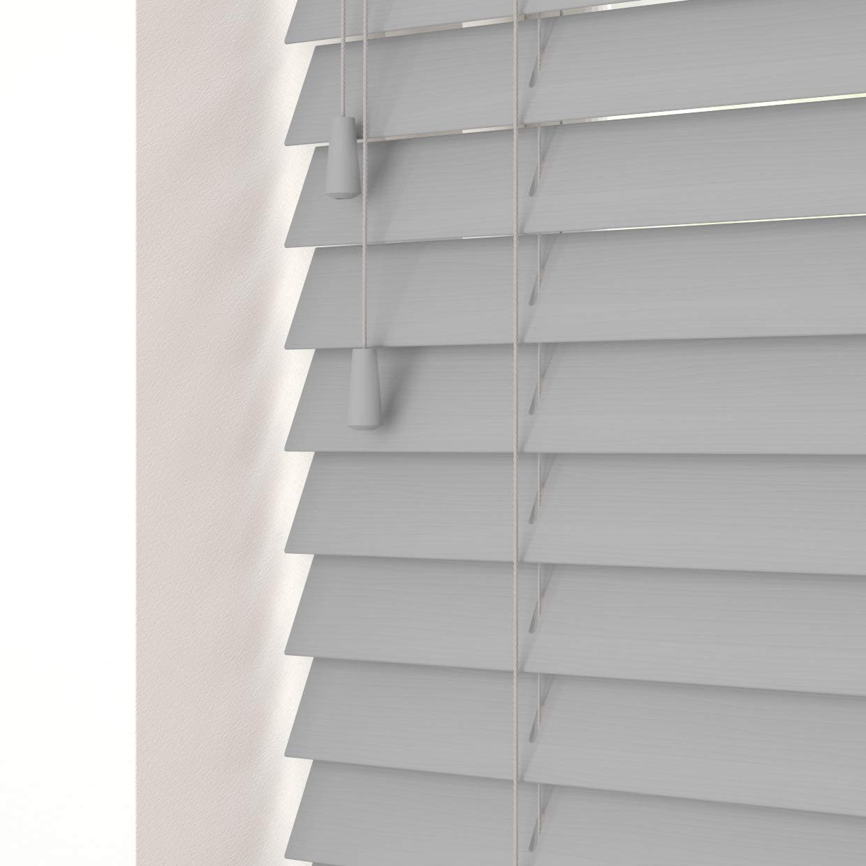 New Edge Blinds Grained Venetian Blinds - Dove Grey - 130cm