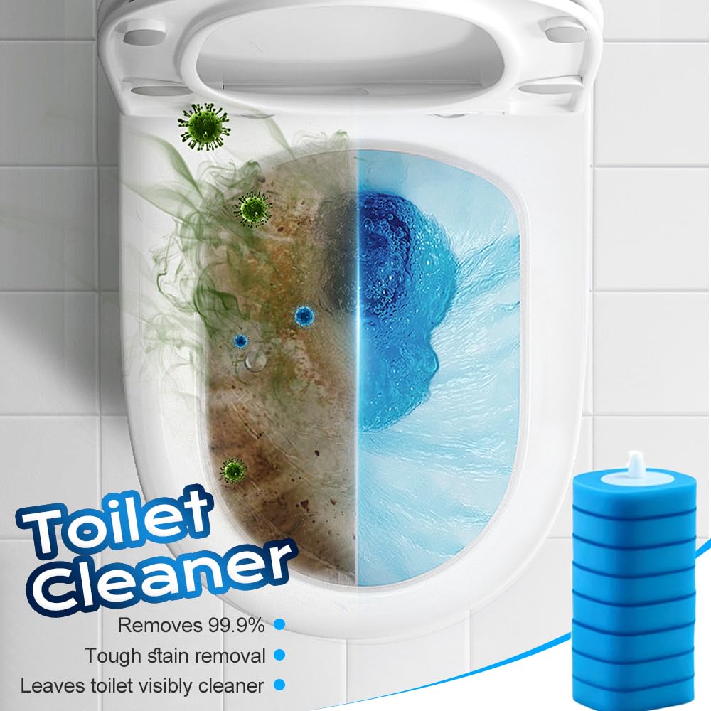 Kit de cepillo de inodoro 2026, incluye 16 recambios de limpiador, varita de inodoro montada en la pared, herramienta de limpieza de baño para inodoro, fregadero y bañera, fácil almacenamiento y uso