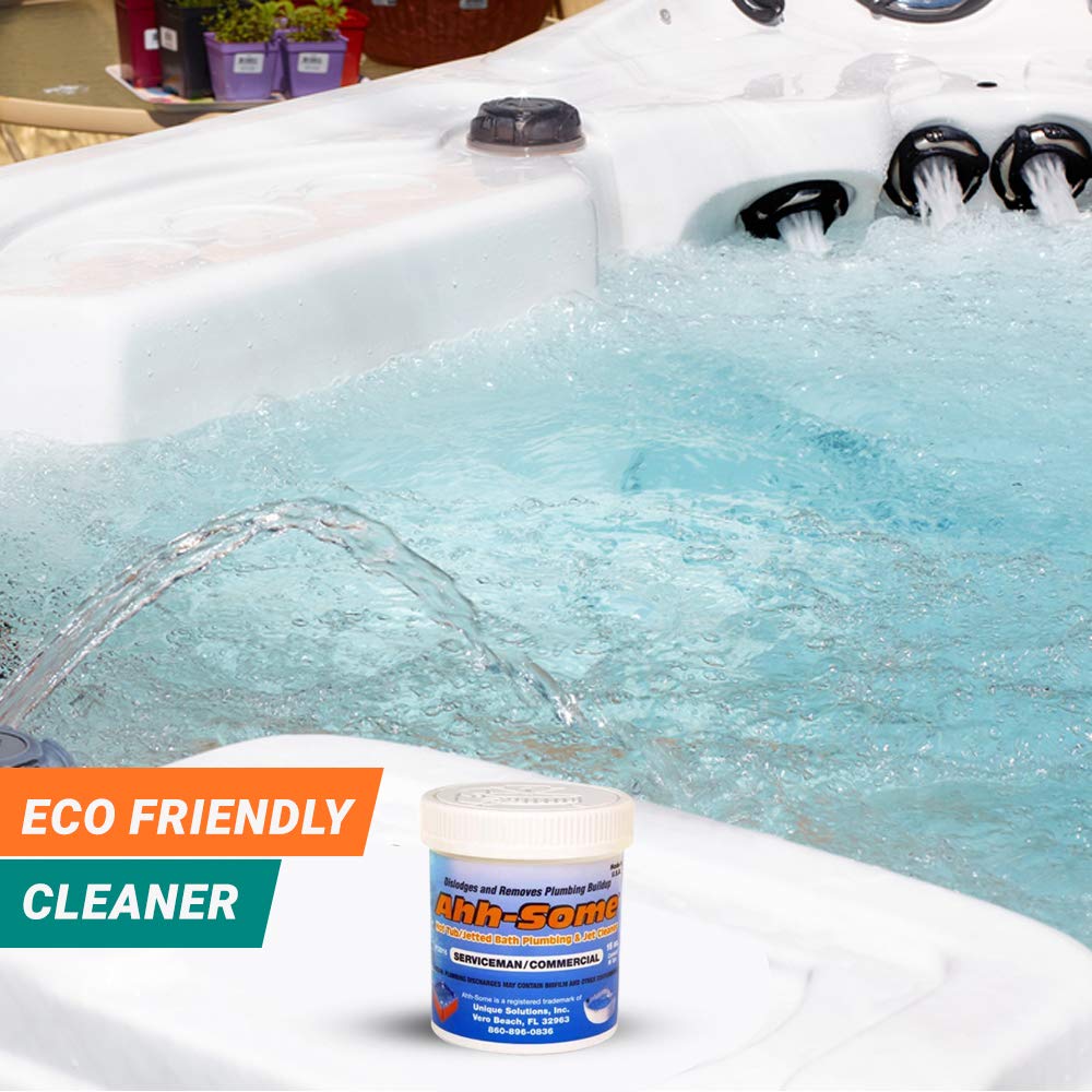 AhhSome Hot Tub Cleaner Clean Pipes & Jets Gunk Build Up Clear