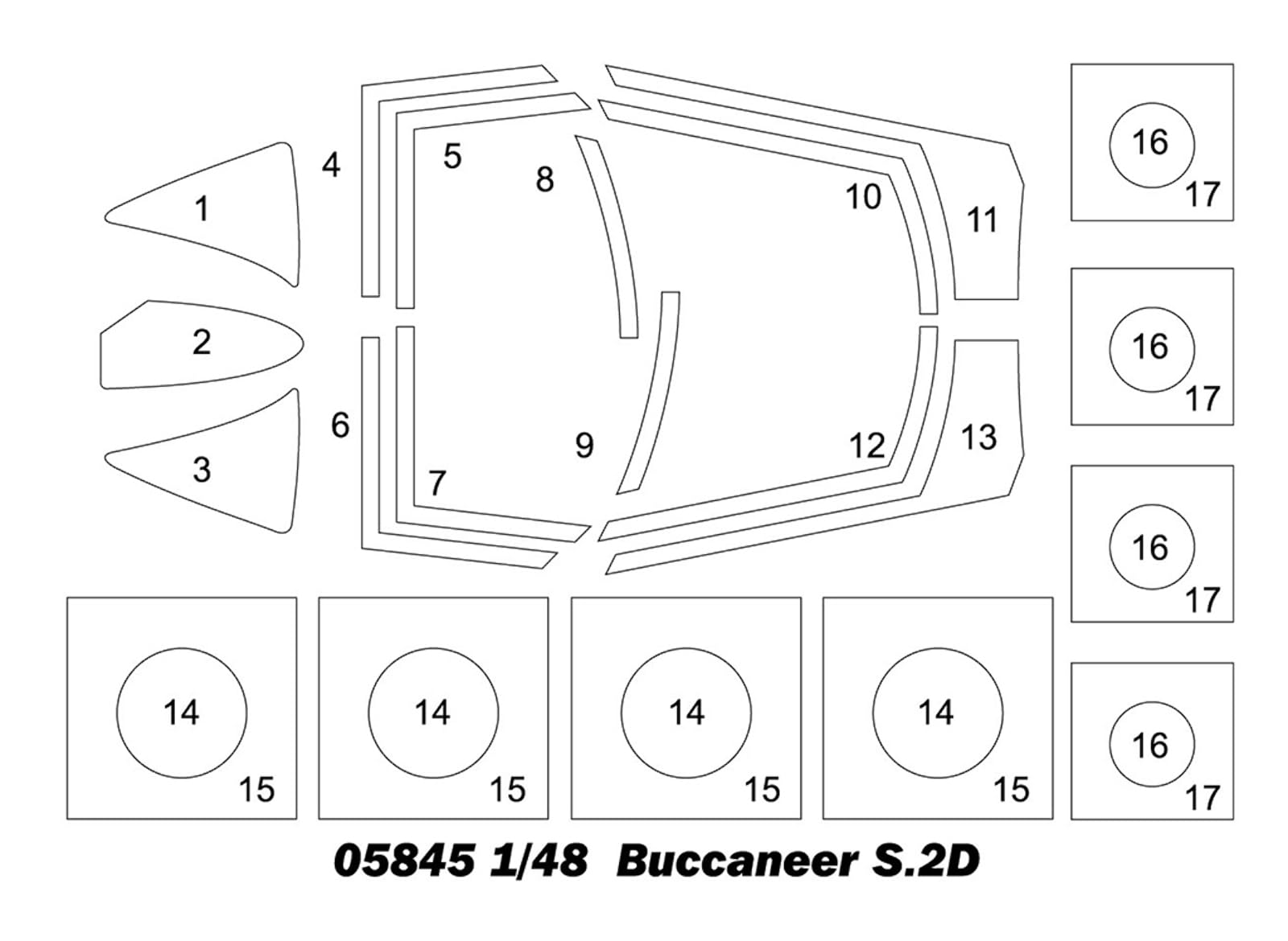 Trumpeter 05845 Buccaneer S.2D 1/48 - Zestaw do modelowania tworzyw sztucznych