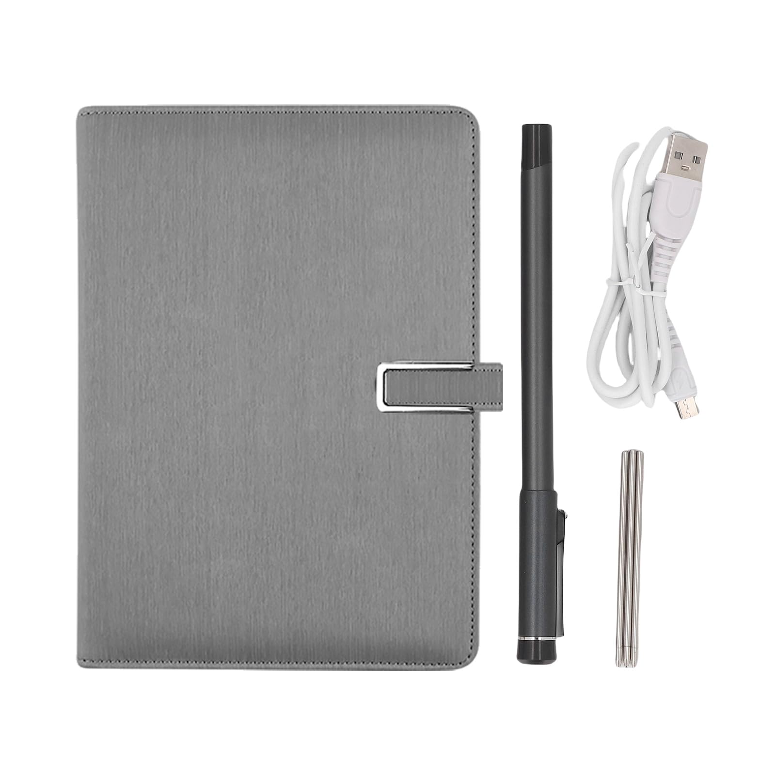 POENVFPO Digital Notebook with Smart Pen, Bluetooth Wireless Paper Tablet for Real Time Sync and Writing, Compatible with IOS Android Smartphones Tablets (Gray)