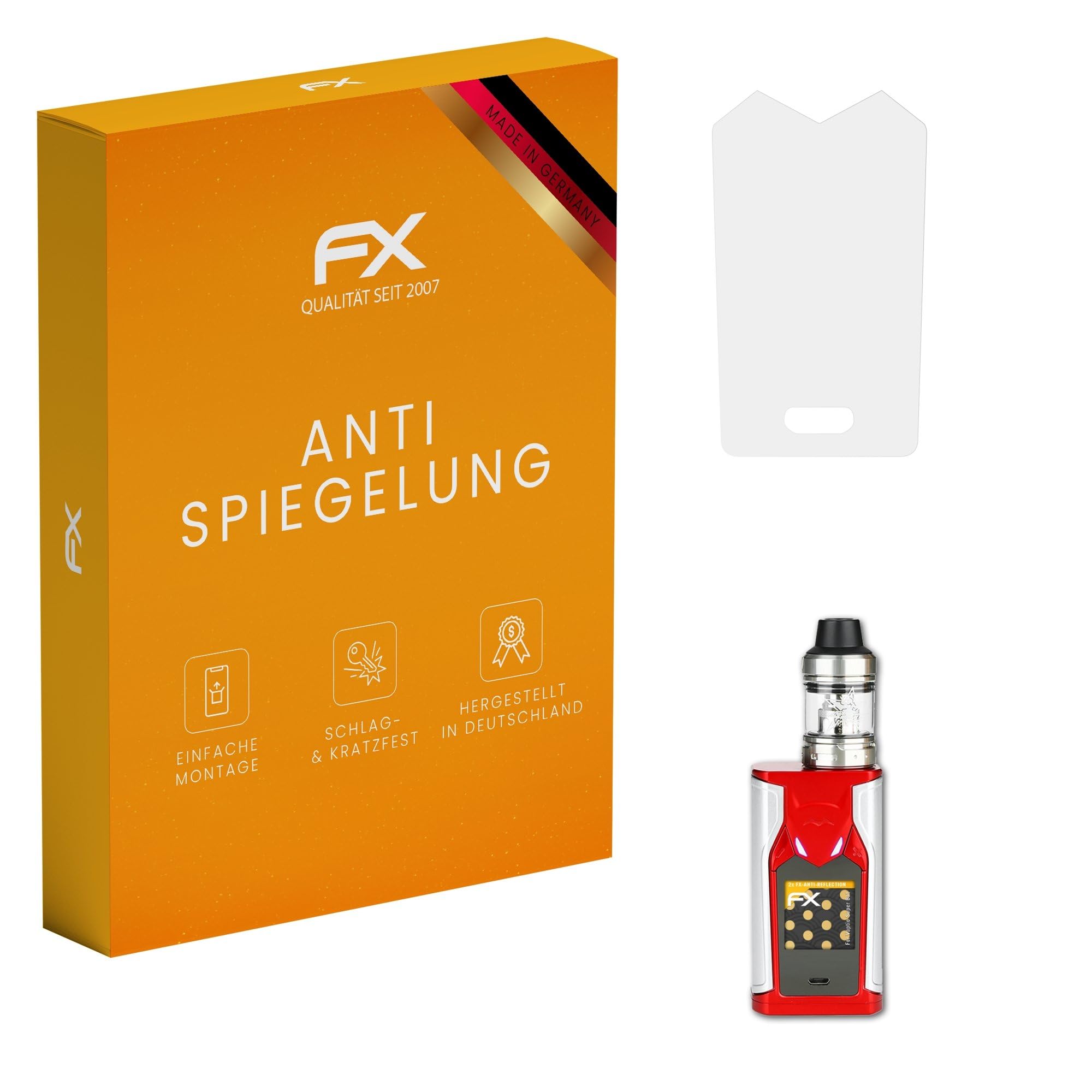 atFoliXScreen Protector compatible with Vaptio Super Bat Screen Protection Film, anti-reflective and shock-absorbing FX Protector Film (2X)