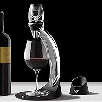 Vista 4 de Vinturi Aireador de Vino Deluxe Essential Vertedor de Vino Tinto y Juego de Soporte de Torre Decantador Airea Fácil y Convenientemente el Vino por