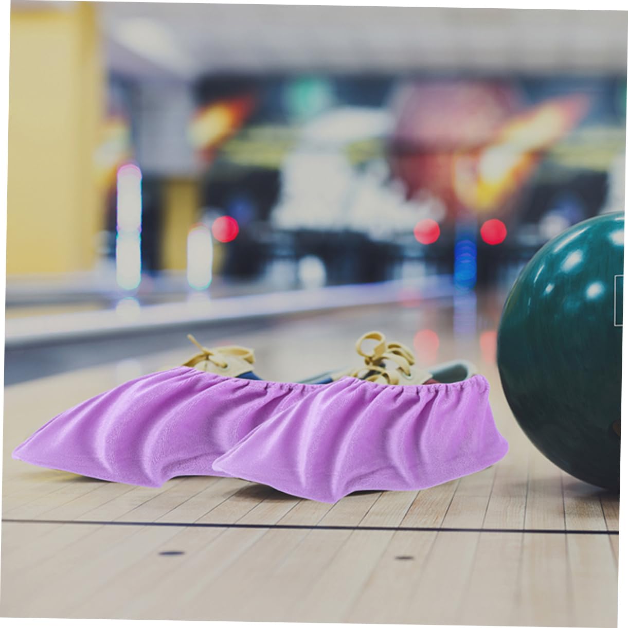 Toddmomy 2 Pairs Bowling Shoe Covers for Women Non Slip Protective Shoe Covers for Indoor Bowling Reusable and Washable Convenient Fit