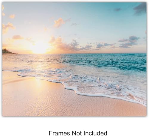 Miniatura 3 de Juego de arte de pared de océano de verano, decoración de casa de playa para baño, dormitorio, sala de estar, regalo tropical para surfistas,