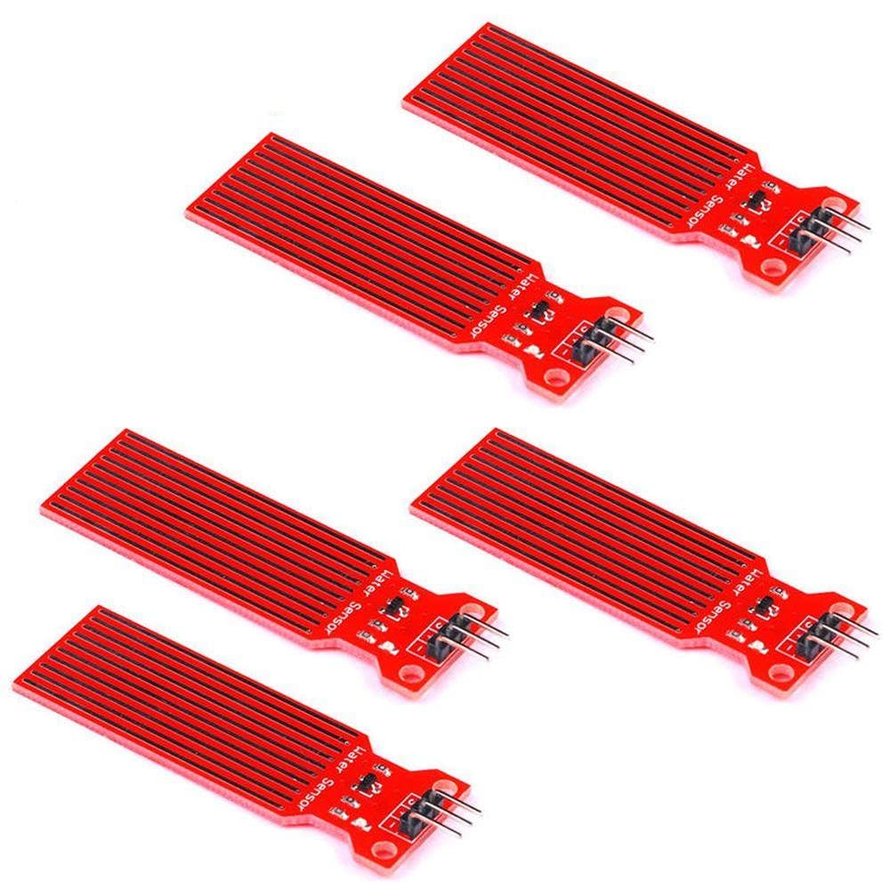 5PCS Water Level Sensor Liquid Water Droplet Depth Detection Sensor for Arduino