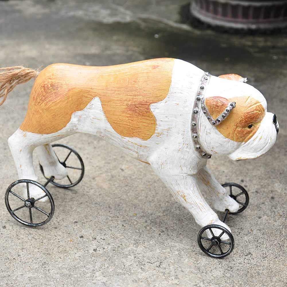 Amazon.co.jp: 絶妙な彫刻犬の庭の彫像、クリエイティブアンティーク犬