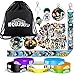 KKSJK Juego de Regalo My Hero Academia, 1 Bolsa Gimnasio MHA, 50 Pegatinas, 8 Pulseras Silicona, 2 Insignias Anime, 1 Collar, 1 cordón, 1 Llavero, 1 Anillo de teléfono Celular para fanáticos de MHA