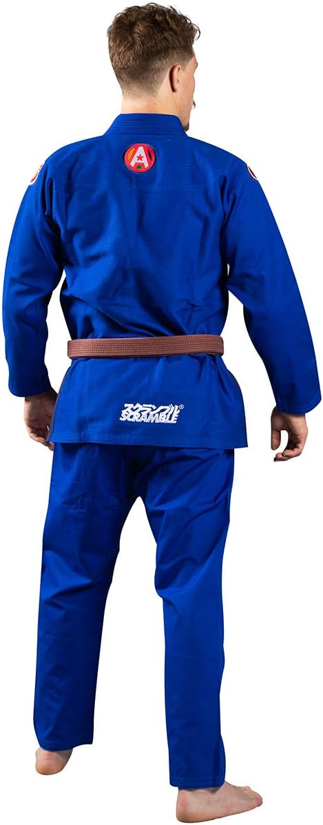SCRAMBLE Athlete 4 Midweight 450gsm Brazilian Jiu-Jitsu Gi - A4 - Blue