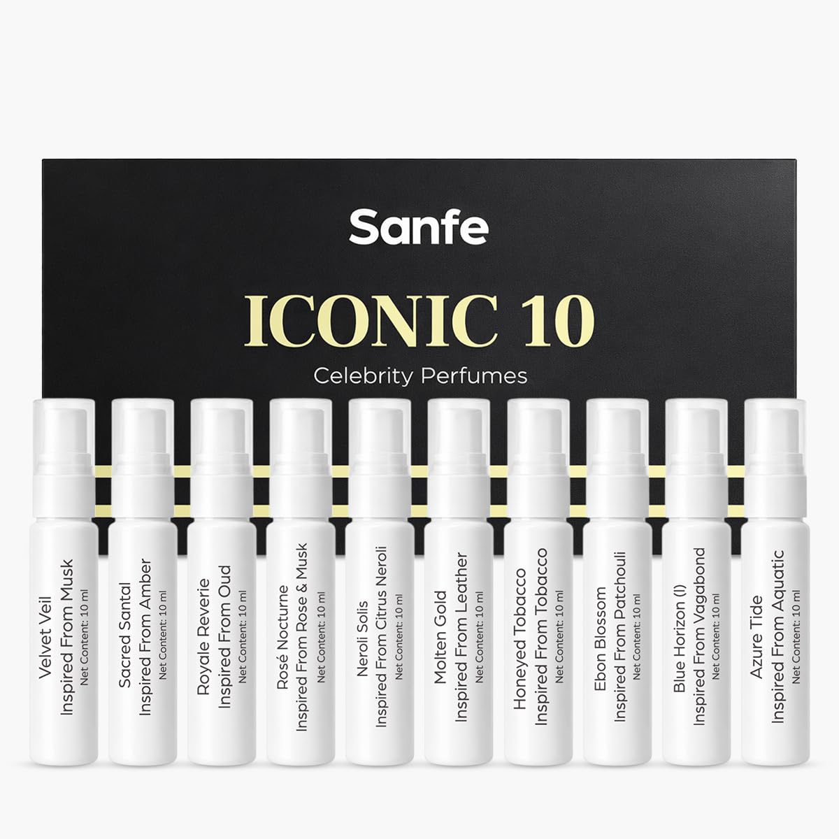 Sanfe Iconic 10 Celebrity Perfume Gift Set | Pack of 10-picture-18