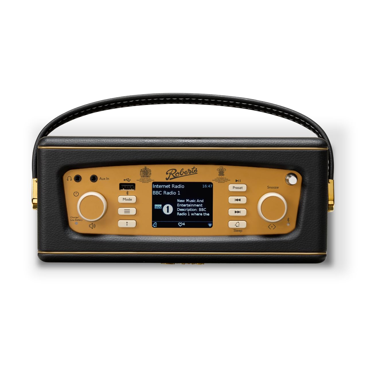 Roberts - Revival iStream 3L - Dab+/FM/Bluetooth/WiFi - Przenośne radio - Czarny