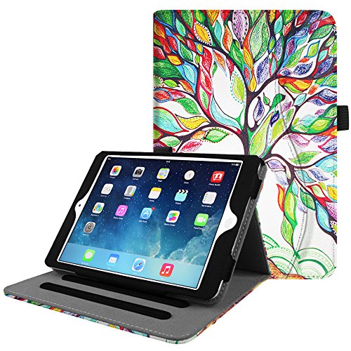 Fintie Case for iPad Mini/Mini 2 / Mini 3 [Corner Protection] - [Multi-Angle Viewing] Folio Smart Stand Protective Cover with Pocket, Auto Sleep/Wake for iPad Mini 1 / Mini 2 / Mini 3, Love Tree