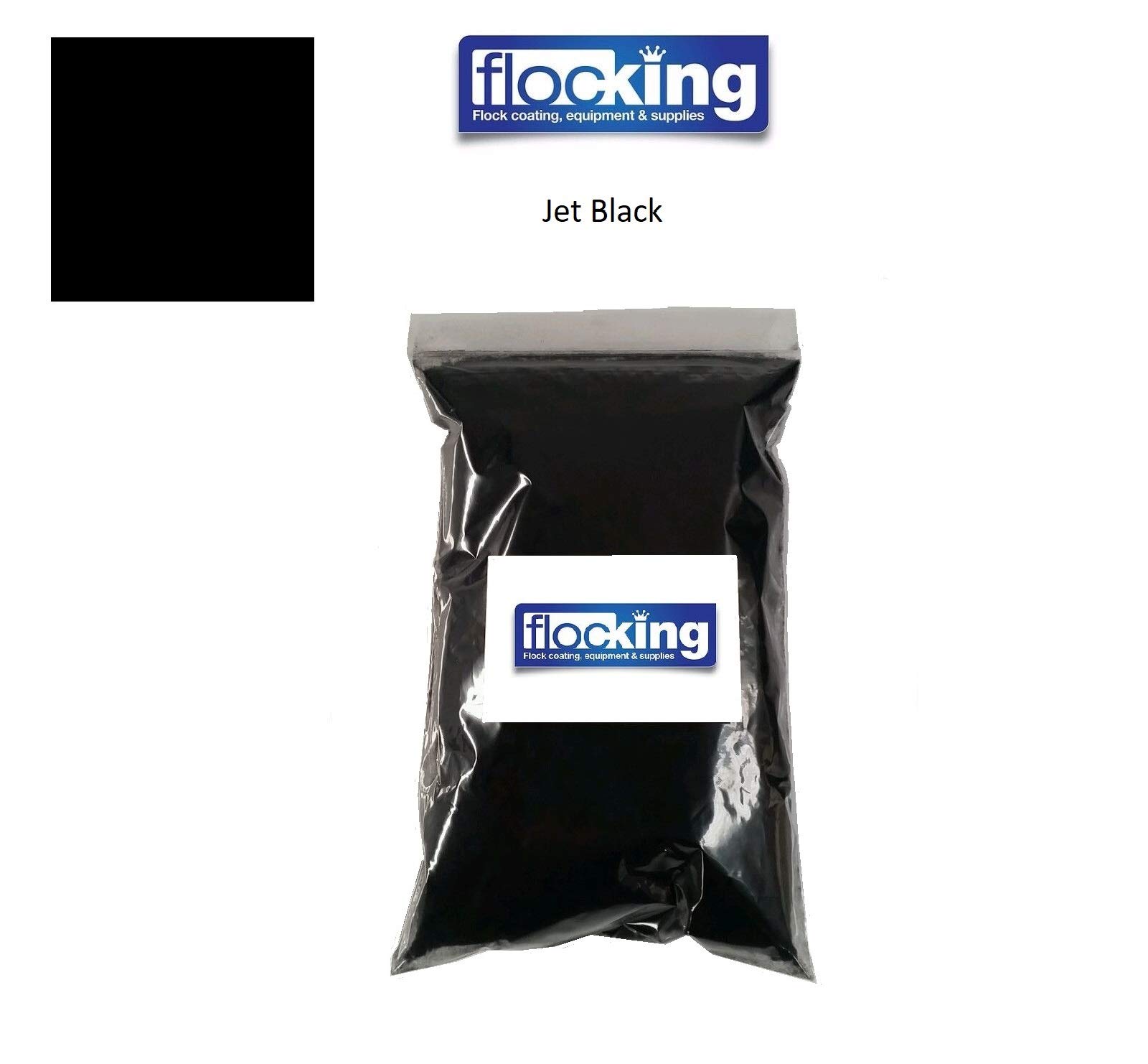 Buy Flock Fibres, Powder DIY Flocking 1mm Nylon 100g (Black