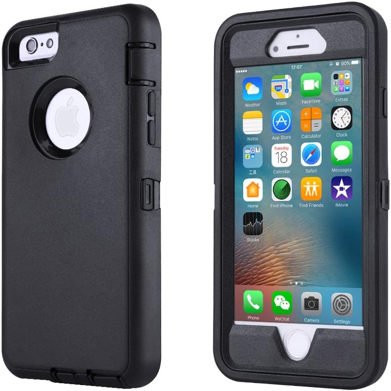 iPhone 6/6s Case,[Heavy Duty] Armor 3 in 1 Built-in Screen Protector Rugged Cover Dust-Proof Shockproof Drop-Proof Scratch-Resistant Tough Shell for Apple iPhone 6/6s 4.7 inch