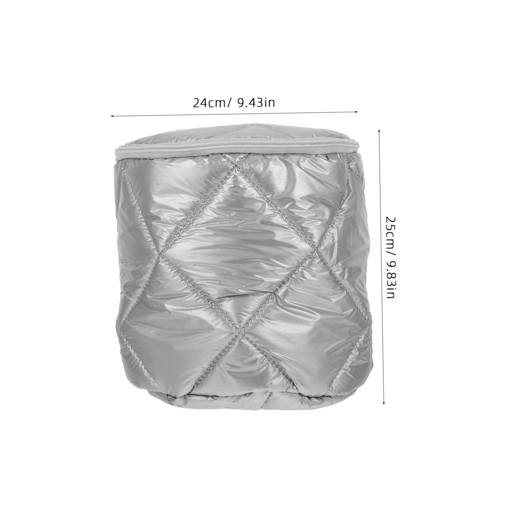 Contenitore Termico Insulated Per Colazione Borsa Termica Per Cibo Per Catering e Picnic Inossidabile Ottima Isolamento Inverno Argento