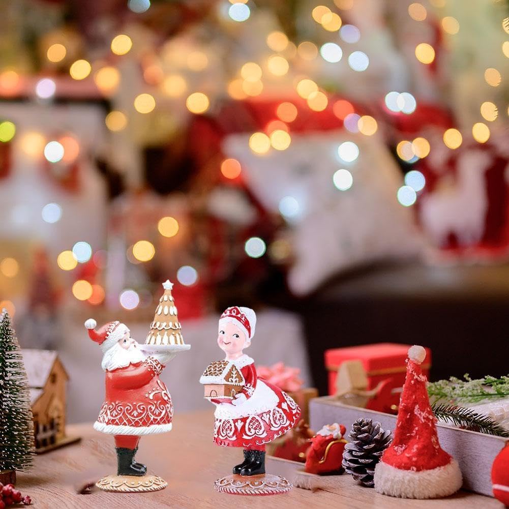 Weihnachtsmann Büste 15cm Harz - Vintage Santa Figur Weiß Für Tischdeko