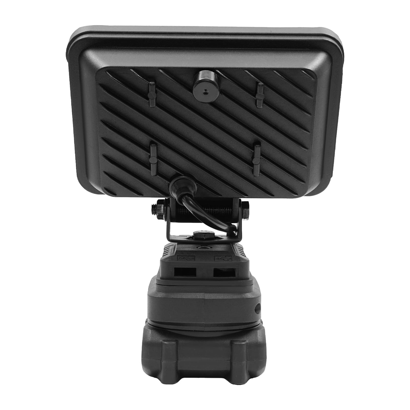 Lámpara LED de trabajo con batería, 48 W, 800 lm, foco LED portátil, foco de construcción, inalámbrico, USB, recargable, batería externa para emergencia, mantenimiento, camping, jardín