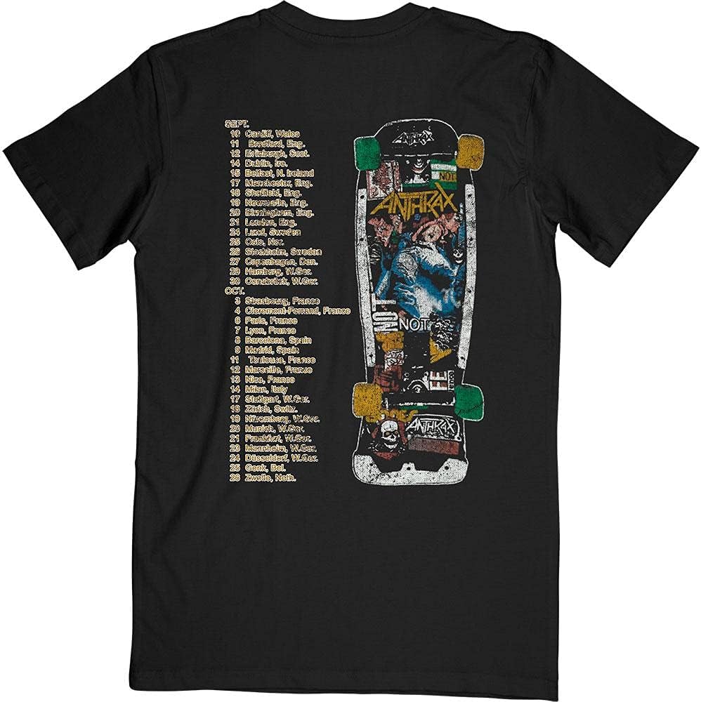 Anthrax T Shirt Spreading Skater Notman Vintage Logo New Official