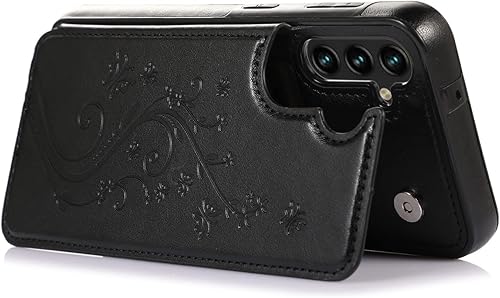 Miniatura 6 de Asuwish Funda de teléfono para Samsung Galaxy A14 5G con protector de pantalla de vidrio templado, tarjetero con soporte para tarjetero, soporte