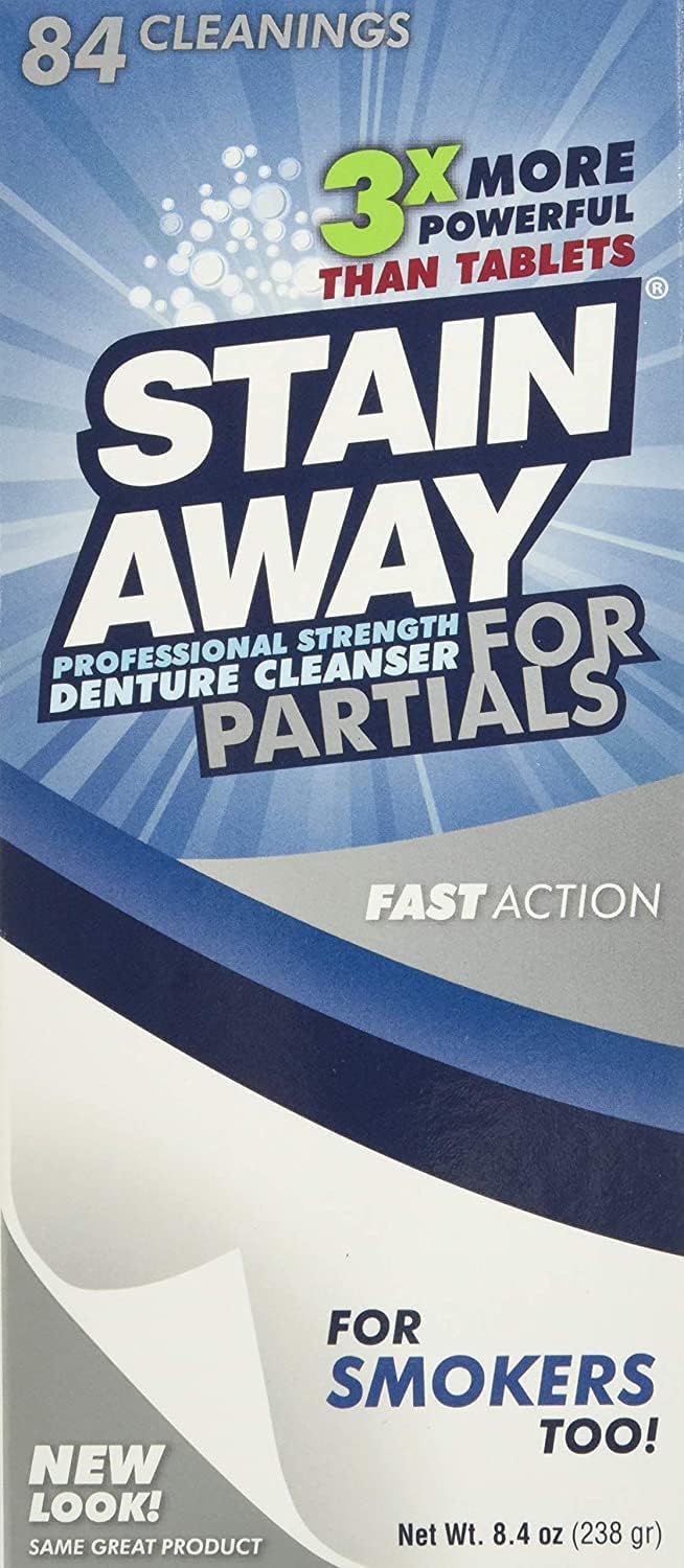 Stain Away Cleanser For Partials 8.40 oz (Pack of 2)