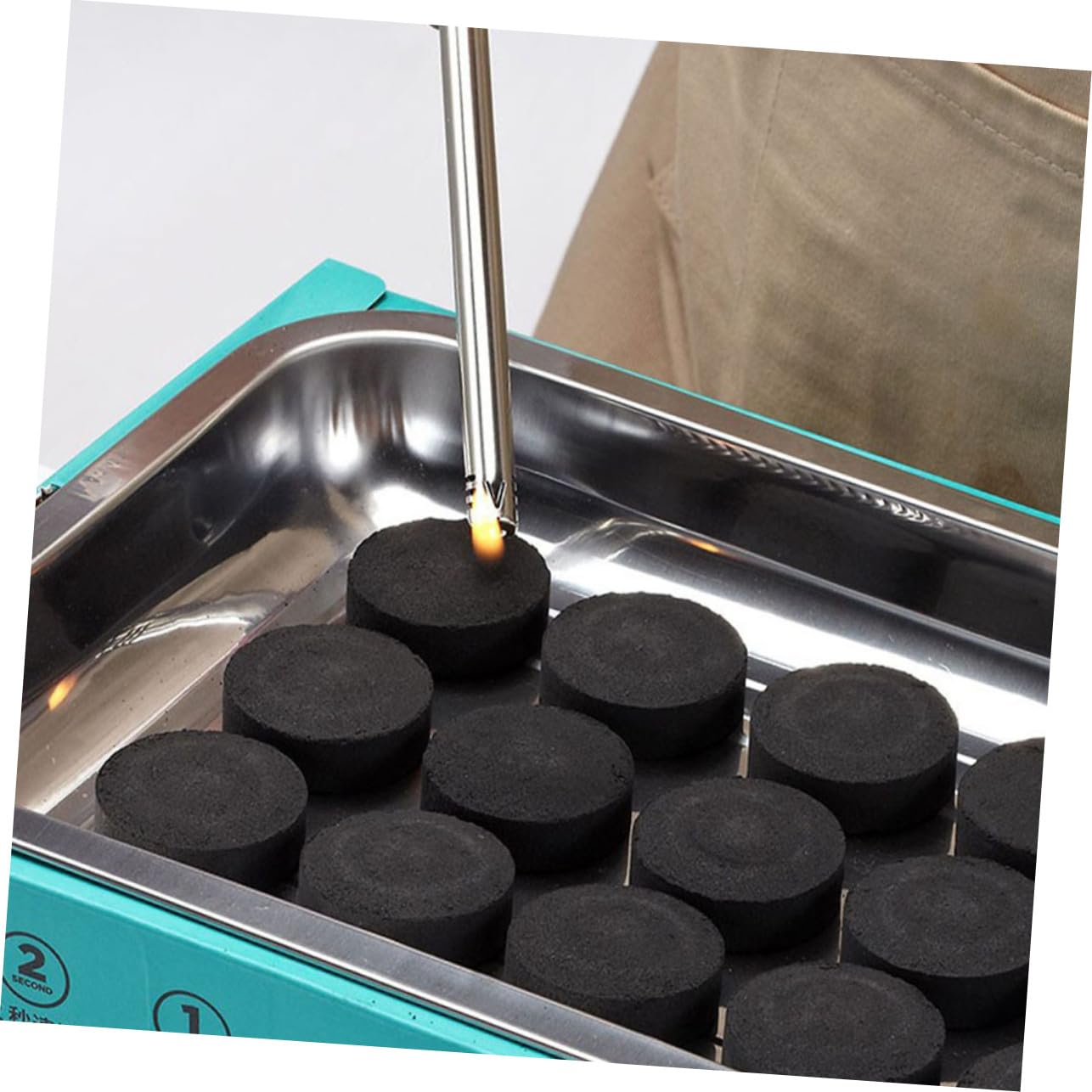 Artibetter 70 Pastillas de Carbón de Leña Multifuncional para Barbacoa Portátil y Fácil de Usar, Carbón Vegetal Ligero Adecuado para Picnic y Fiestas Familiares