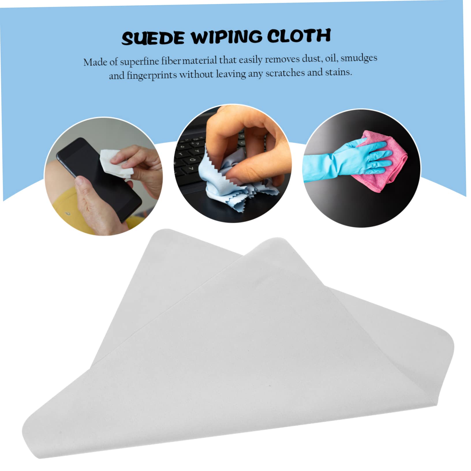 Uonlytech 15piezas Paquete De Paños De Microfibra Para Limpieza De Lentes Para Gafas Pantallas De Móvil y Cámaras Resistente y Durable