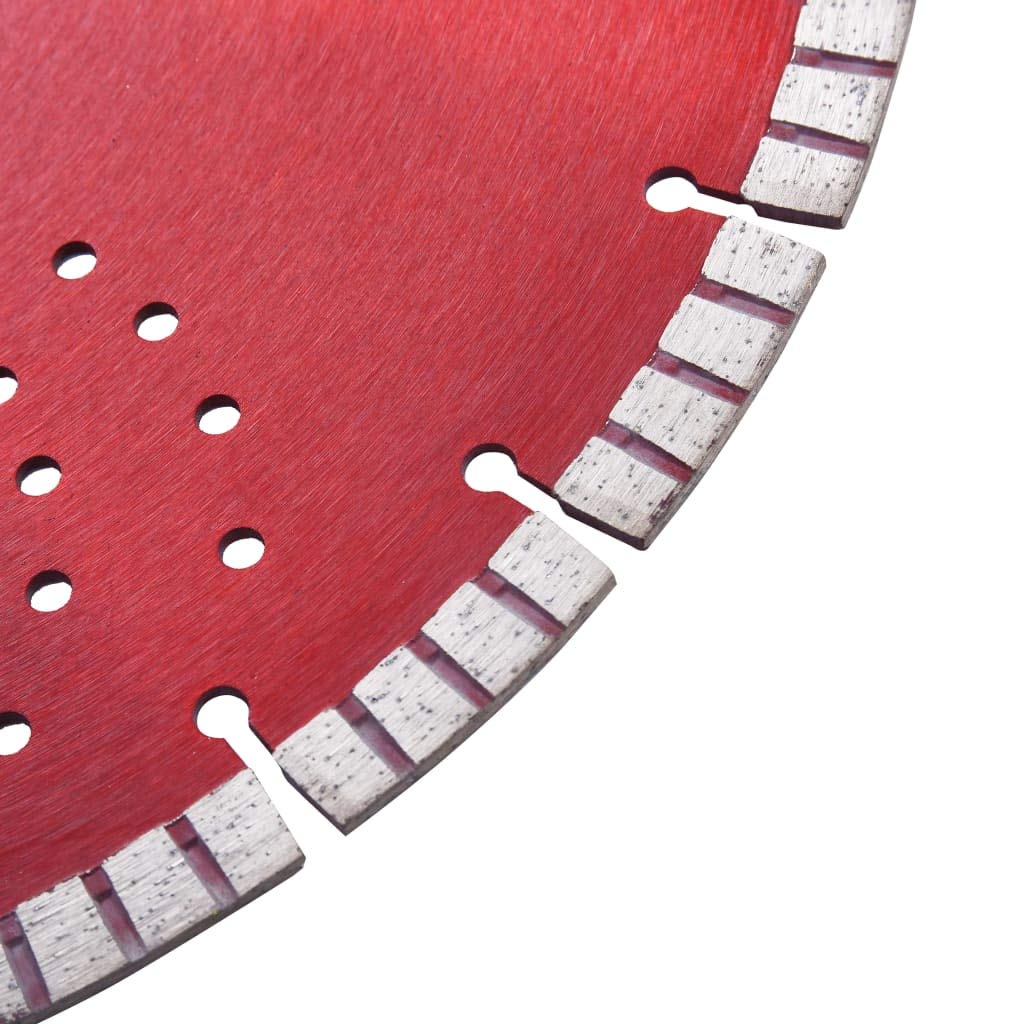 Disco da Taglio Diamantato con Turbo e Fori in Acciaio 350 mm,Articoli di ferramenta,Accessori per Attrezzi,Lame per Attrezzi,Lame per seghe-143236