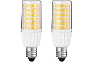 2-Pack JD LED T4 Bulb E11 Candelabra Base 5W Dimmable No Flicker,...