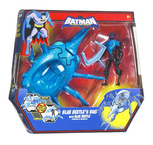 Uno Batman The Brave And The Bold: Cosmic Crawler Vehicle And Blue Beetle Figure #TOP6